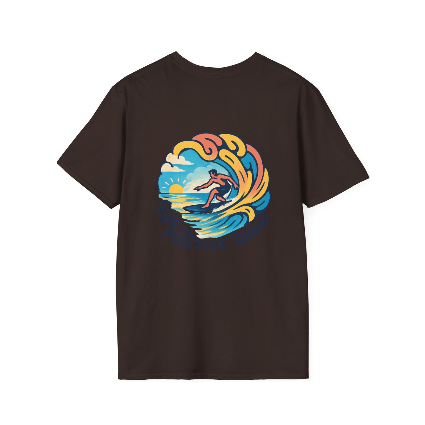 Surf the Positive Waves Unisex Softstyle T-Shirt