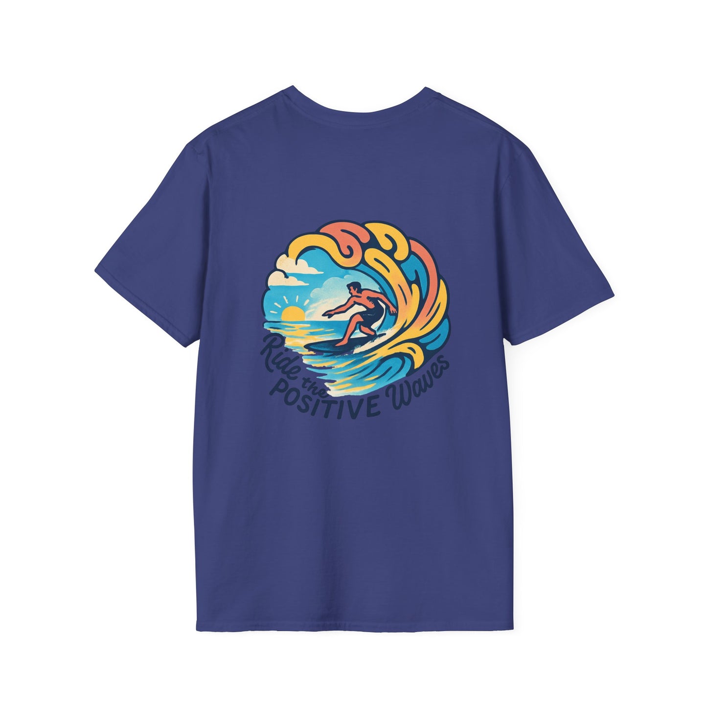 Surf the Positive Waves Unisex Softstyle T-Shirt