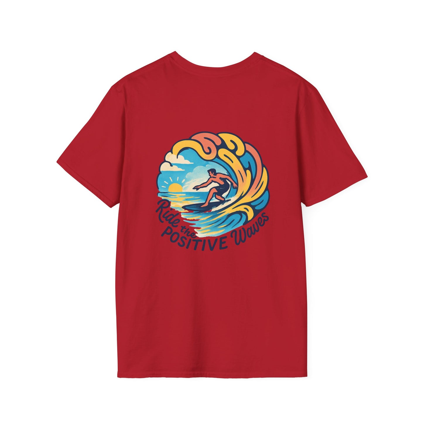 Surf the Positive Waves Unisex Softstyle T-Shirt