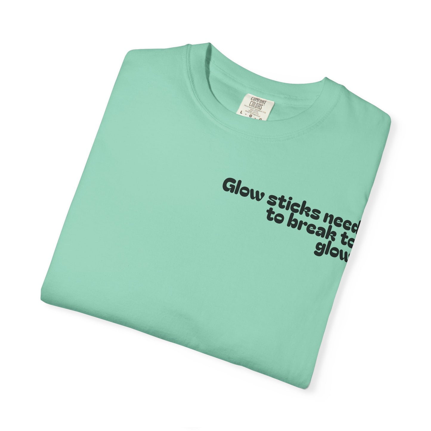 Glow Stick Humor T-shirt, Unisex Cotton Tee for Parties, Fun Gift, Festival Apparel, Glow Party T-shirt, Youth and Adults