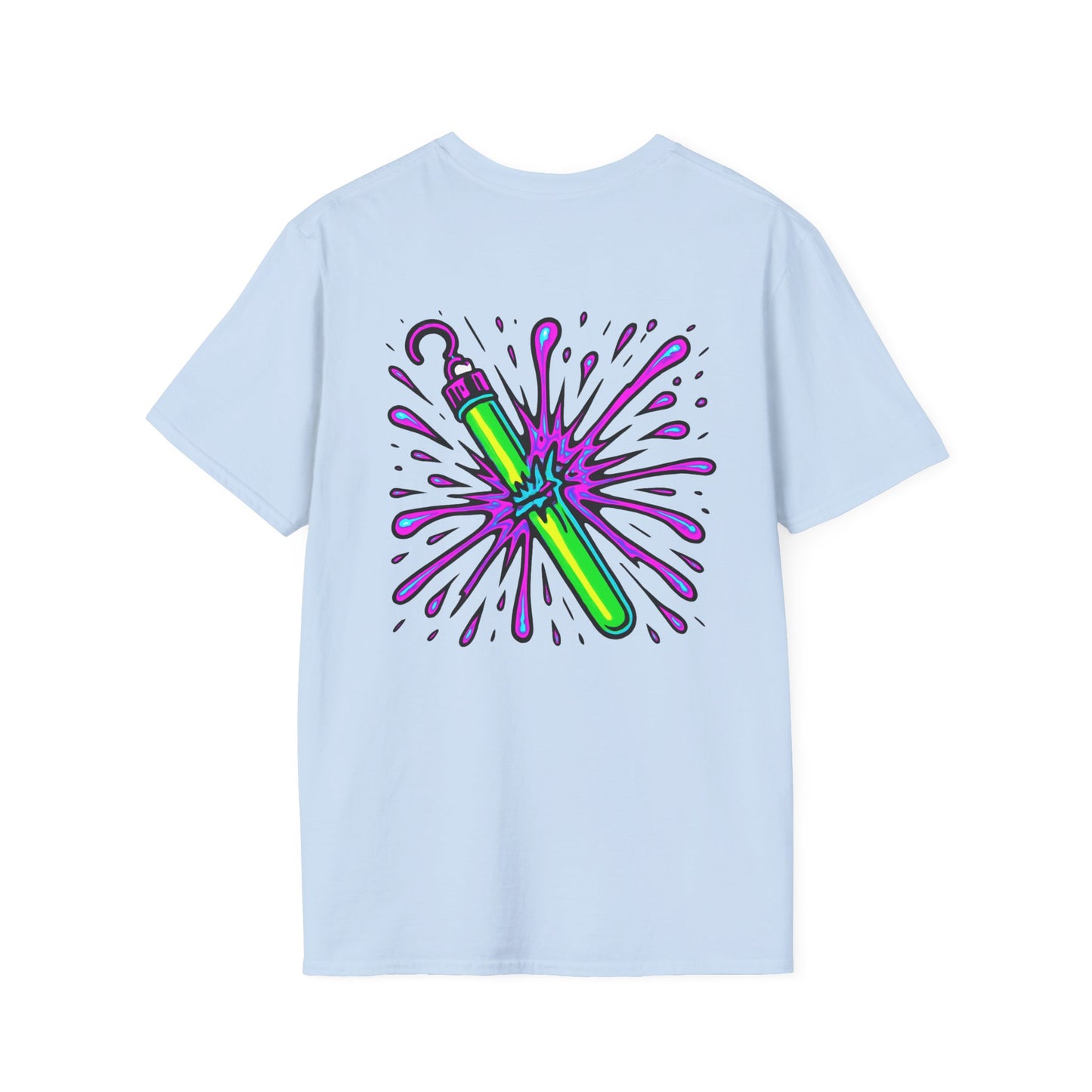 Vibrant Glowstick Graphic T-Shirt