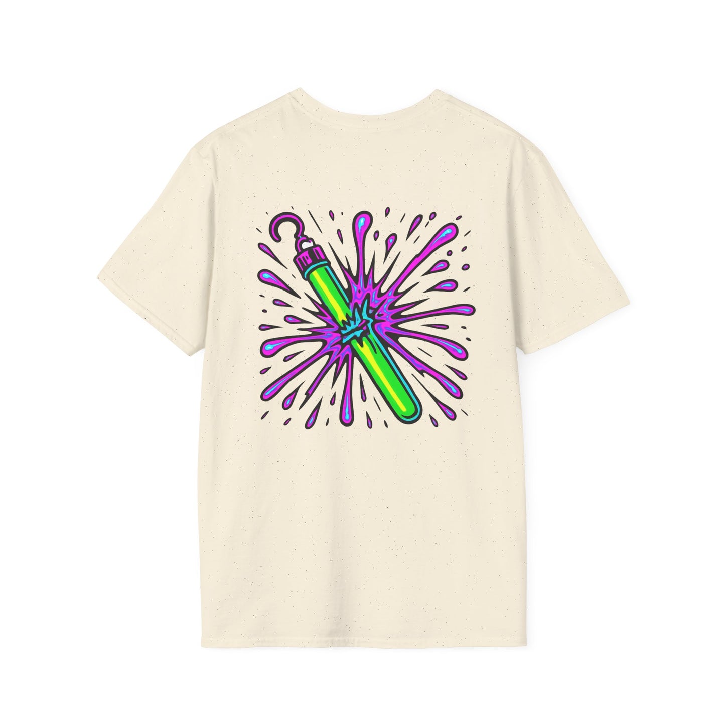Vibrant Glowstick Graphic T-Shirt
