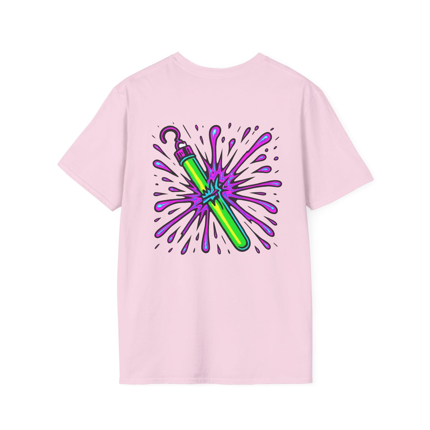 Vibrant Glowstick Graphic T-Shirt