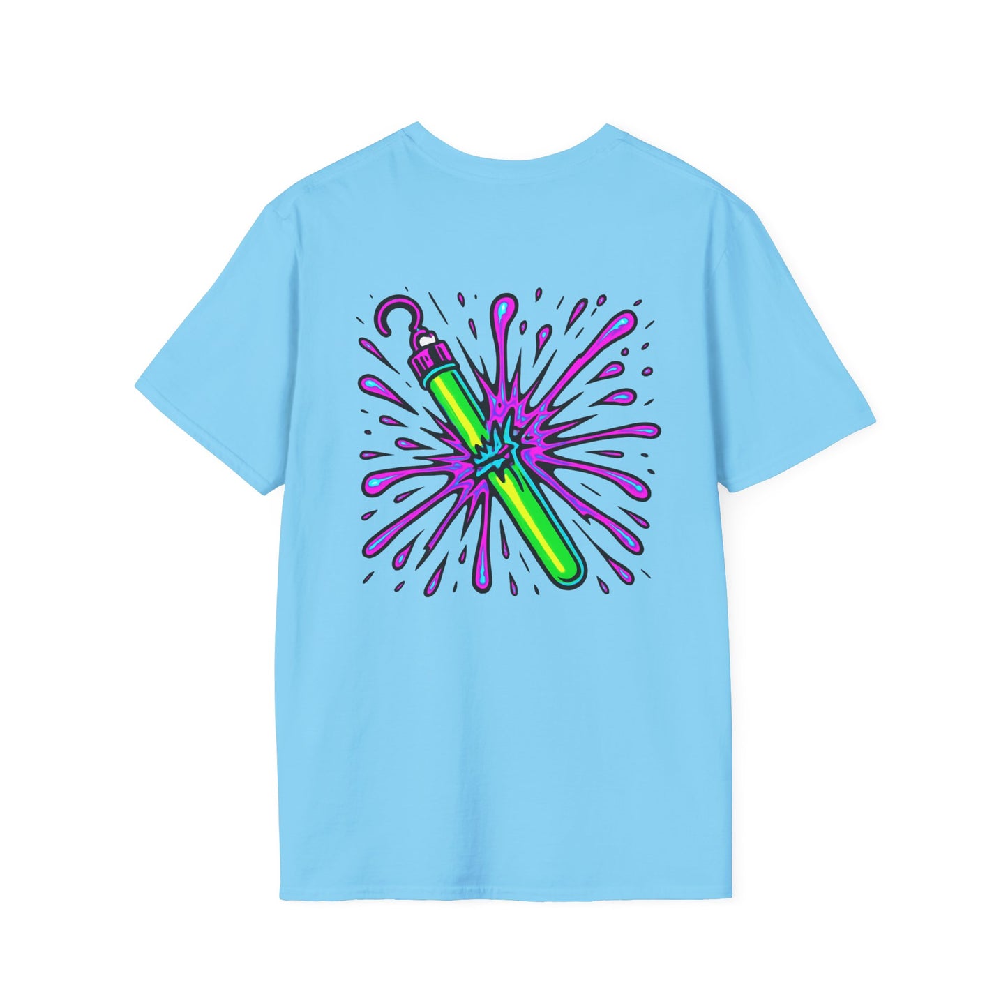 Vibrant Glowstick Graphic T-Shirt