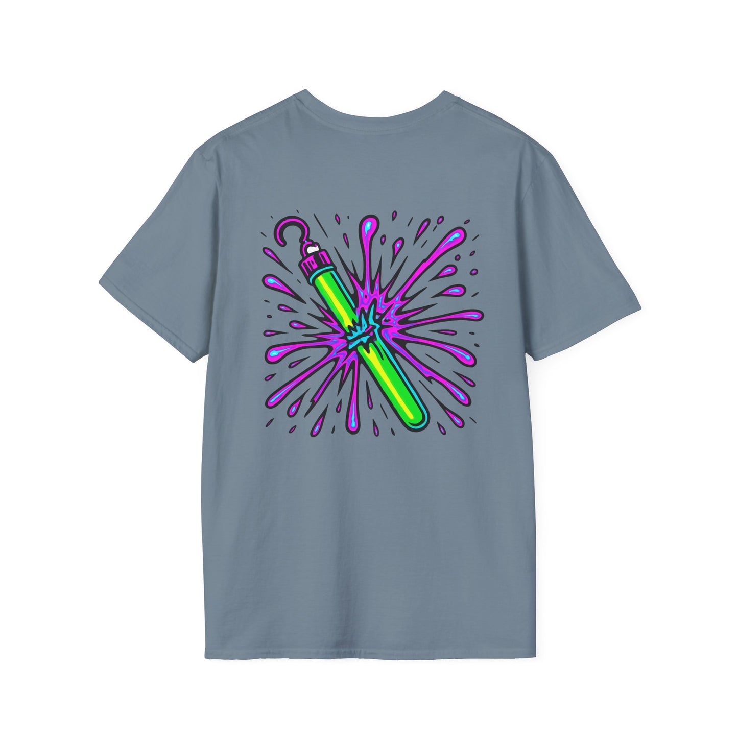 Vibrant Glowstick Graphic T-Shirt