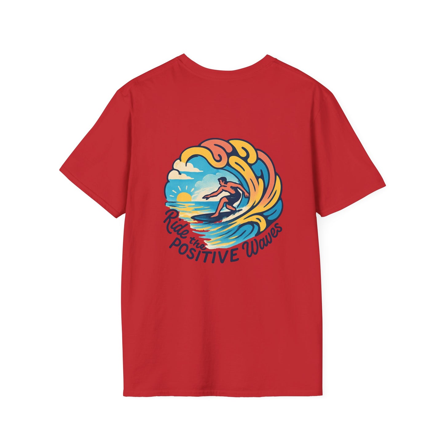 Surf the Positive Waves Unisex Softstyle T-Shirt
