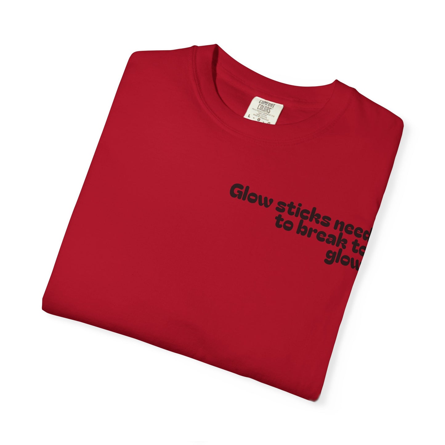 Glow Stick Humor T-shirt, Unisex Cotton Tee for Parties, Fun Gift, Festival Apparel, Glow Party T-shirt, Youth and Adults