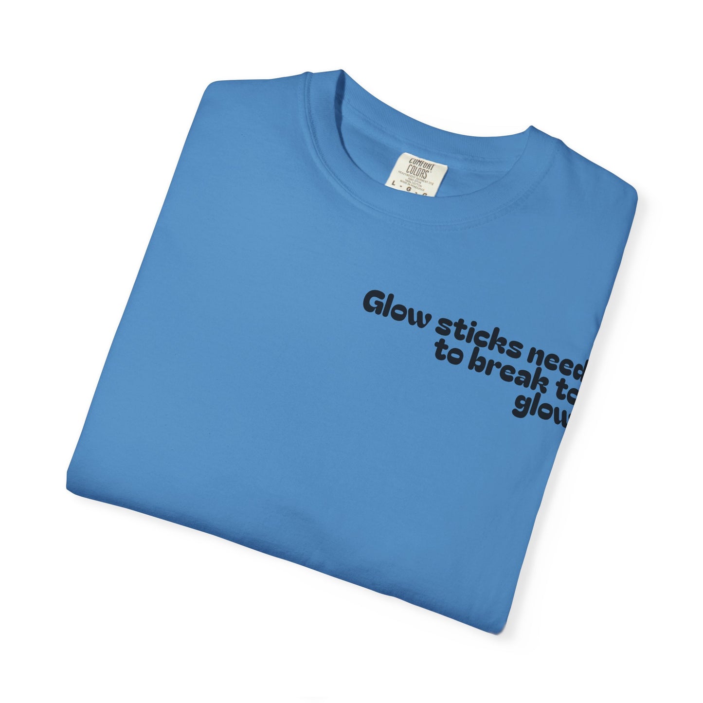 Glow Stick Humor T-shirt, Unisex Cotton Tee for Parties, Fun Gift, Festival Apparel, Glow Party T-shirt, Youth and Adults