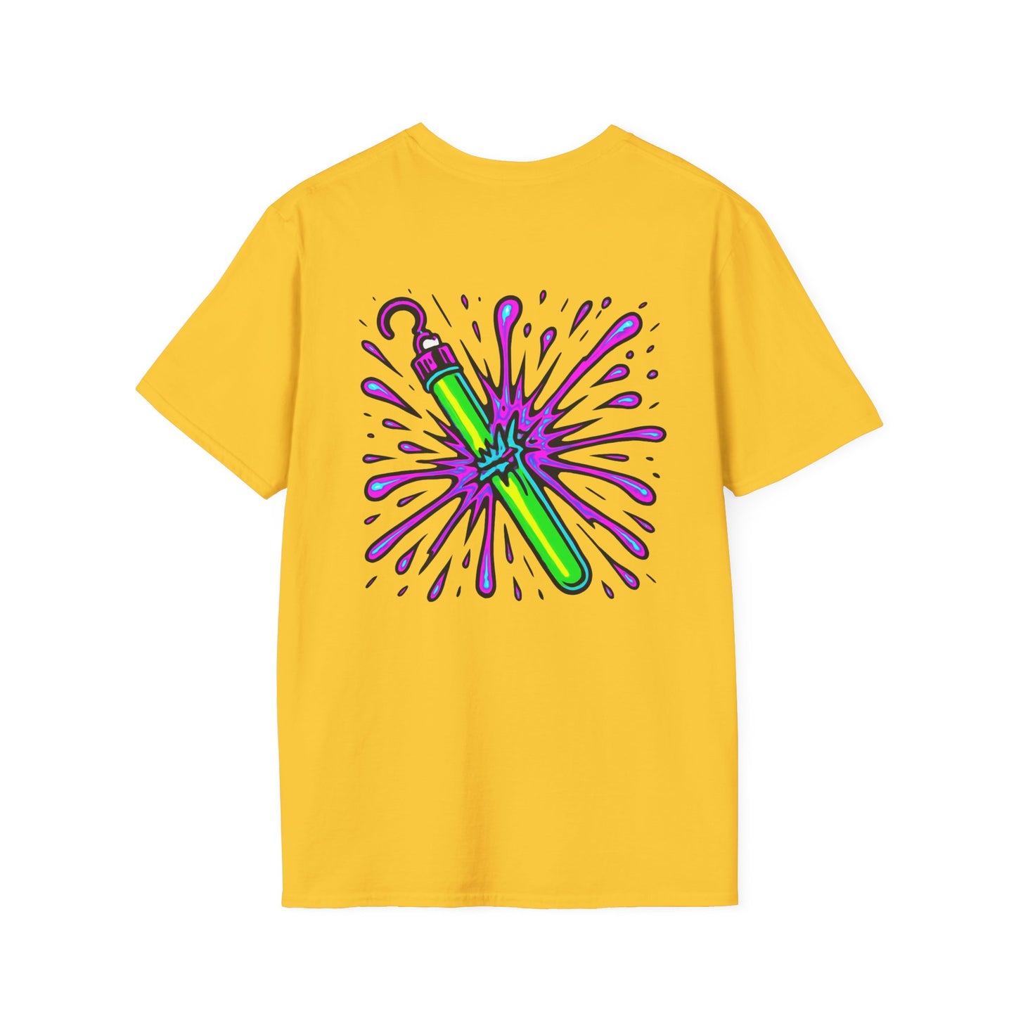 Vibrant Glowstick Graphic T-Shirt