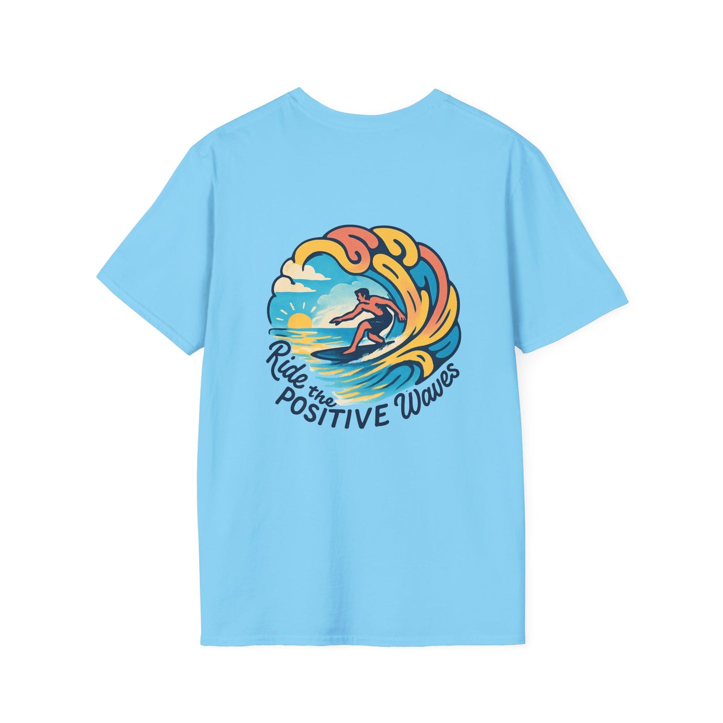 Surf the Positive Waves Unisex Softstyle T-Shirt