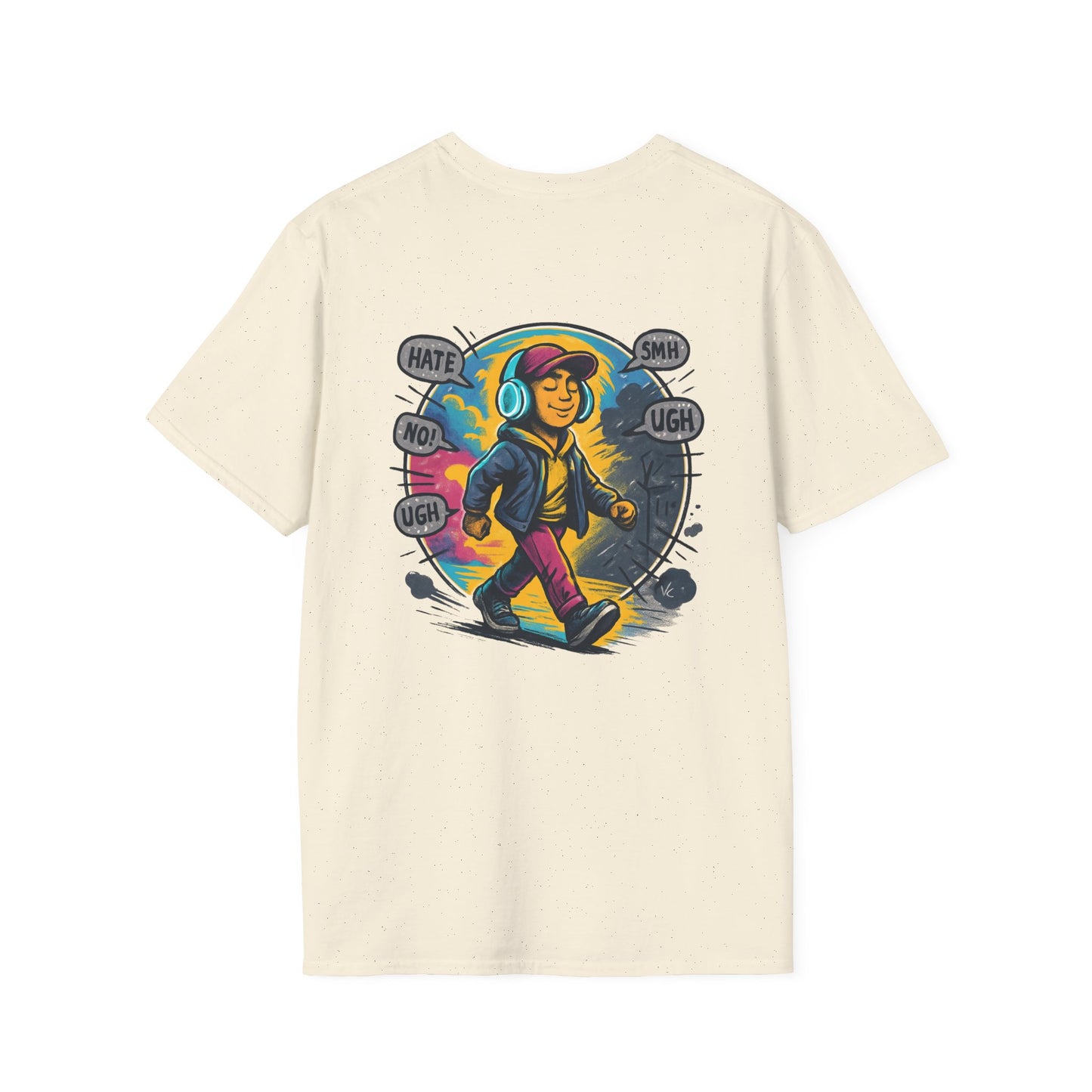 Cool Graphic T-Shirt - Care Less, Casual Wear, Street Style, Gift for Teens, Everyday Comfort, Music Lover Tee