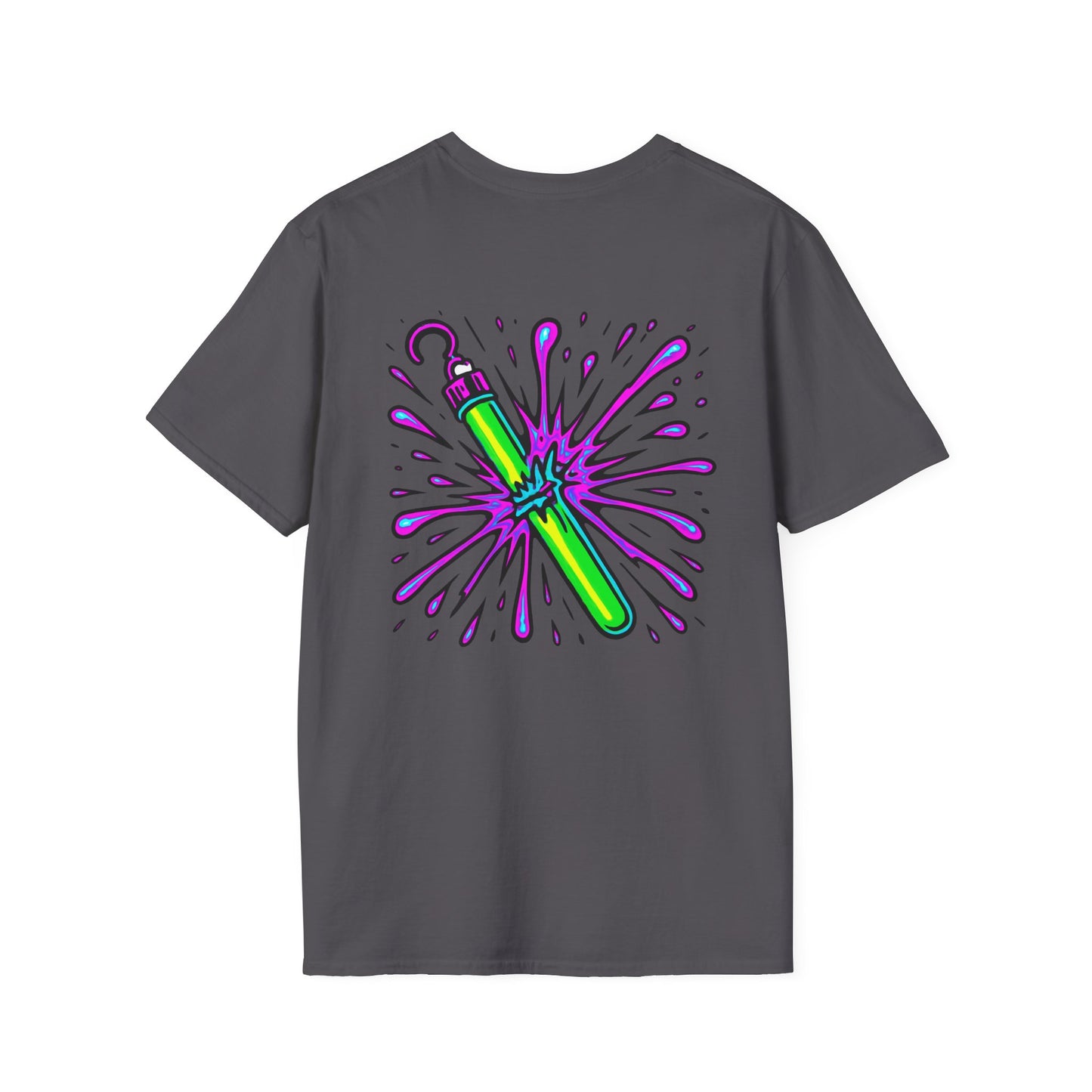 Vibrant Glowstick Graphic T-Shirt