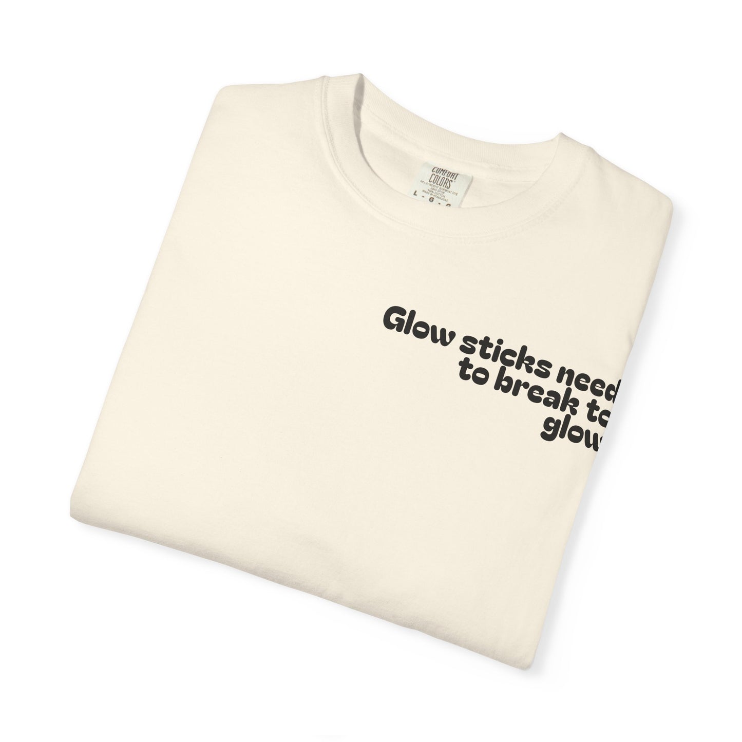 Glow Stick Humor T-shirt, Unisex Cotton Tee for Parties, Fun Gift, Festival Apparel, Glow Party T-shirt, Youth and Adults