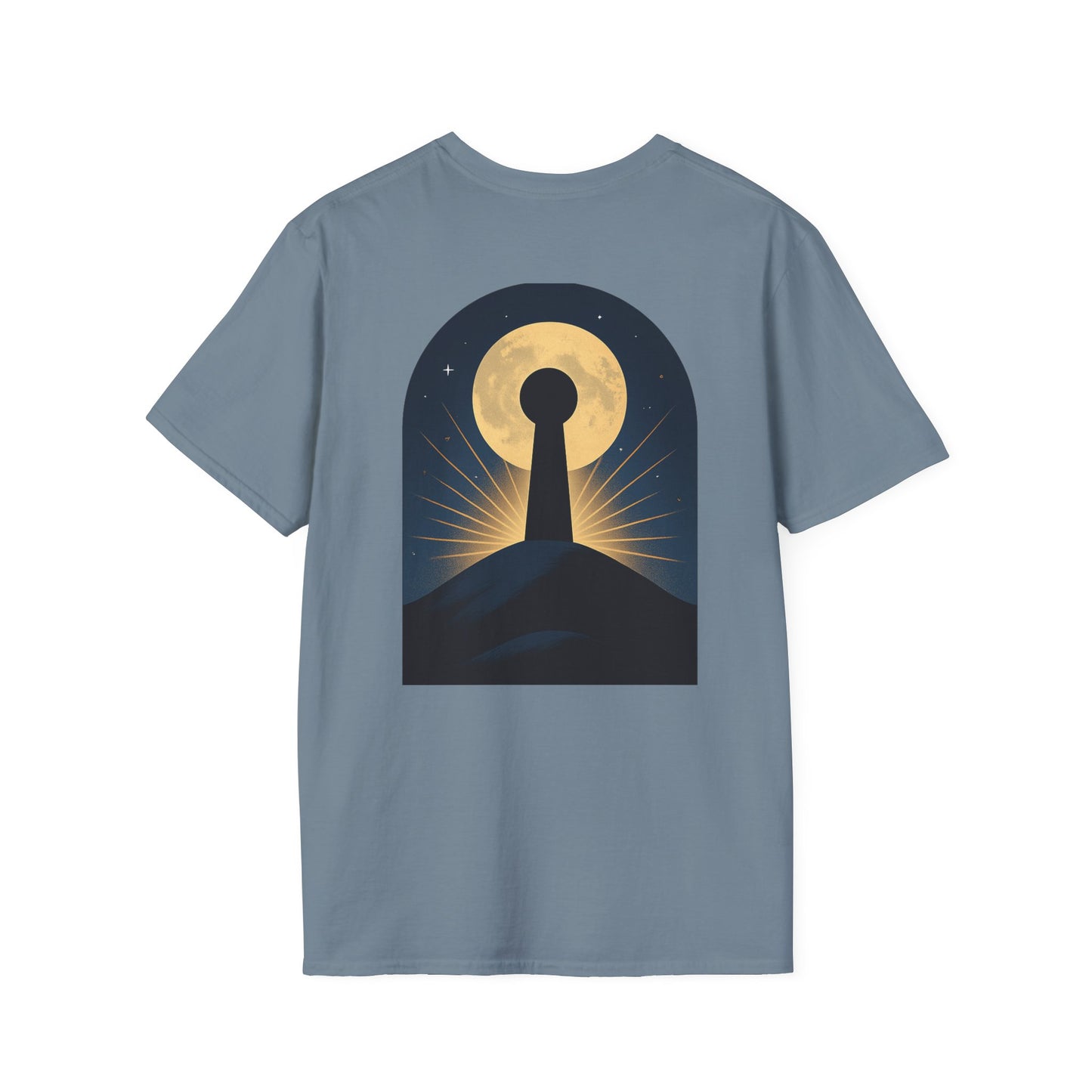 Unisex Softstyle T-Shirt with Magical Keyhole Design, Cozy Graphic Tee, Enchanted Nightwear, Gift for Dreamers, Perfect for Celebrations
