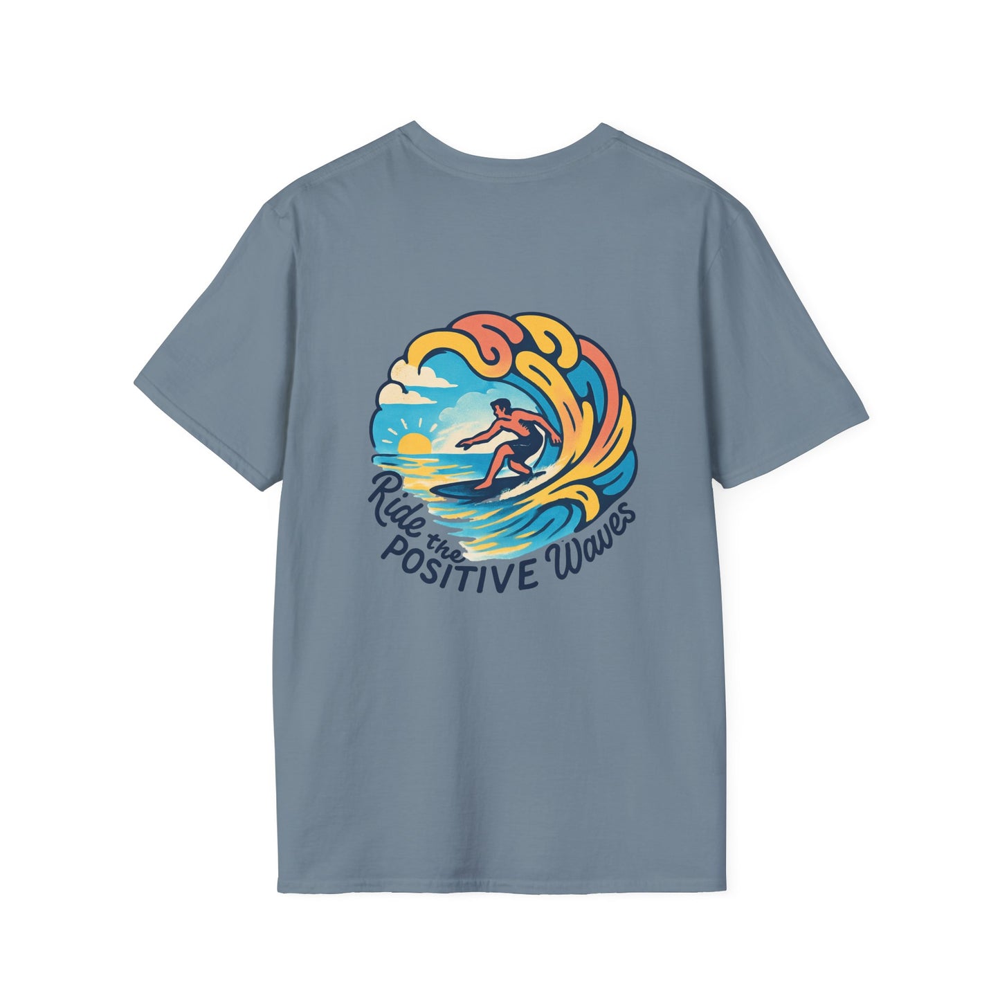 Surf the Positive Waves Unisex Softstyle T-Shirt