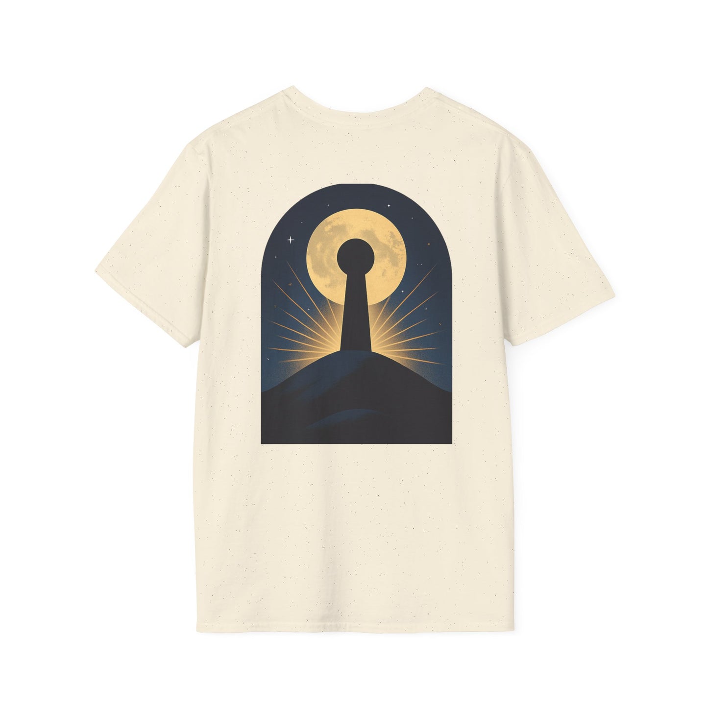 Unisex Softstyle T-Shirt with Magical Keyhole Design, Cozy Graphic Tee, Enchanted Nightwear, Gift for Dreamers, Perfect for Celebrations