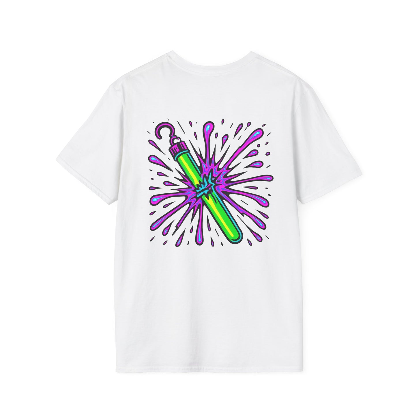 Vibrant Glowstick Graphic T-Shirt