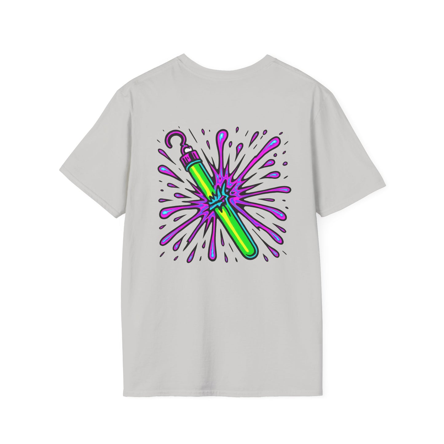 Vibrant Glowstick Graphic T-Shirt