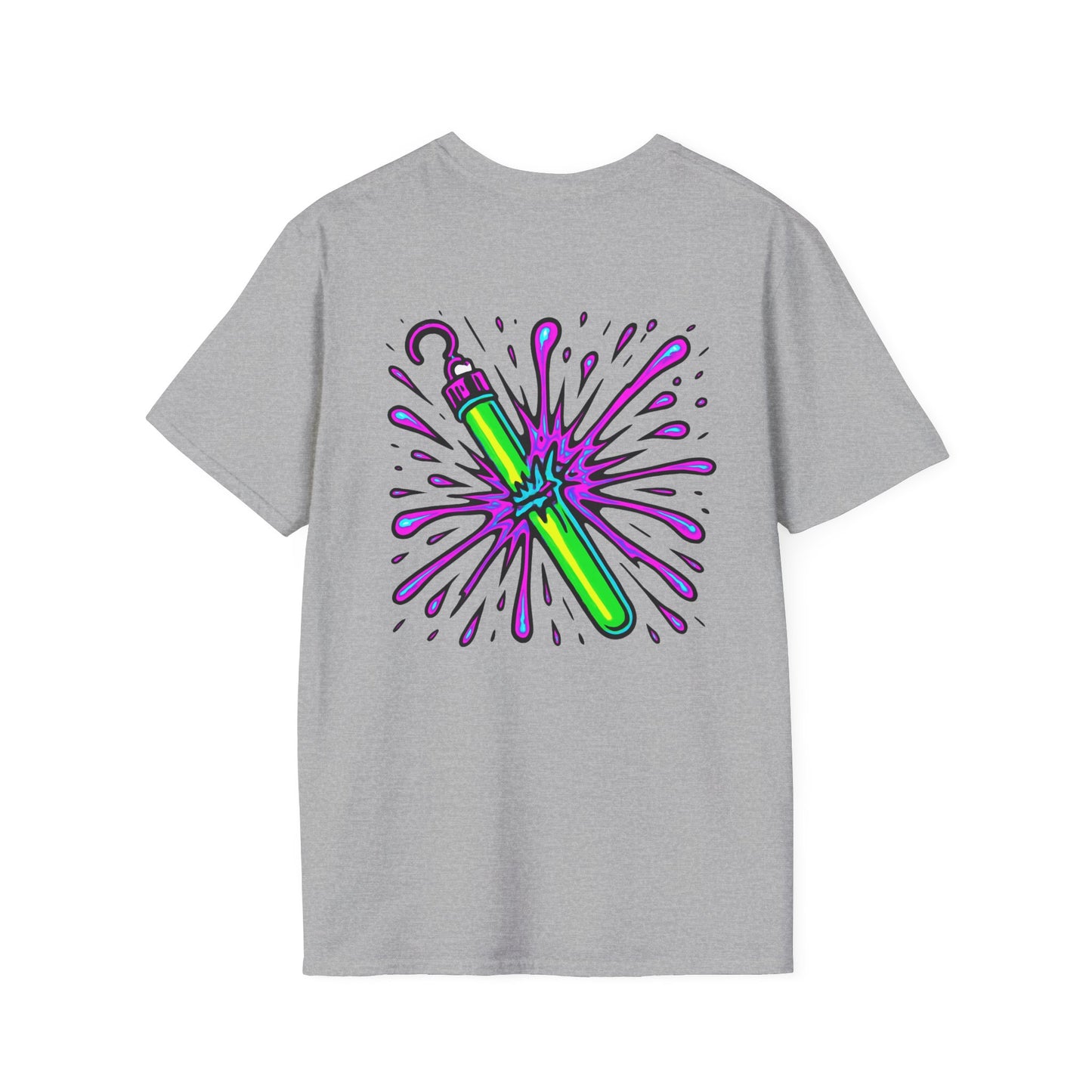 Vibrant Glowstick Graphic T-Shirt