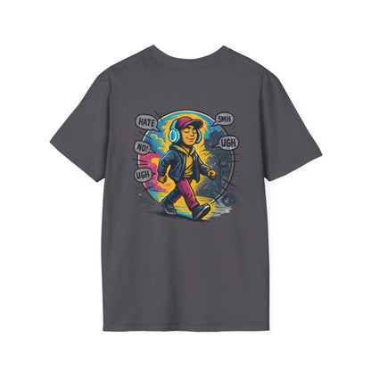 Cool Graphic T-Shirt - Care Less, Casual Wear, Street Style, Gift for Teens, Everyday Comfort, Music Lover Tee