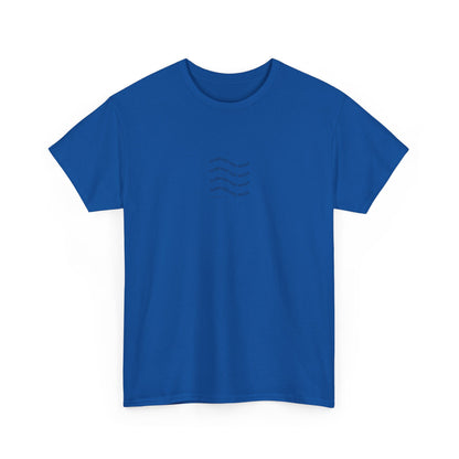 Minimal Wave Tee — Subtle Nautical Line Art T-Shirt