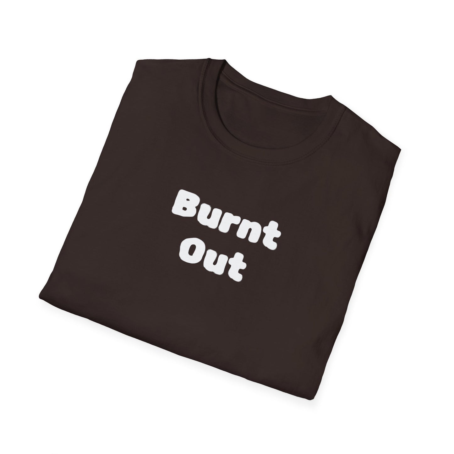 Burnt Out Unisex Softstyle T-Shirt | Casual Graphic Tee for Stress Relief, Perfect Gift for Friends, Relaxation Shirt, Brain Detox [...]