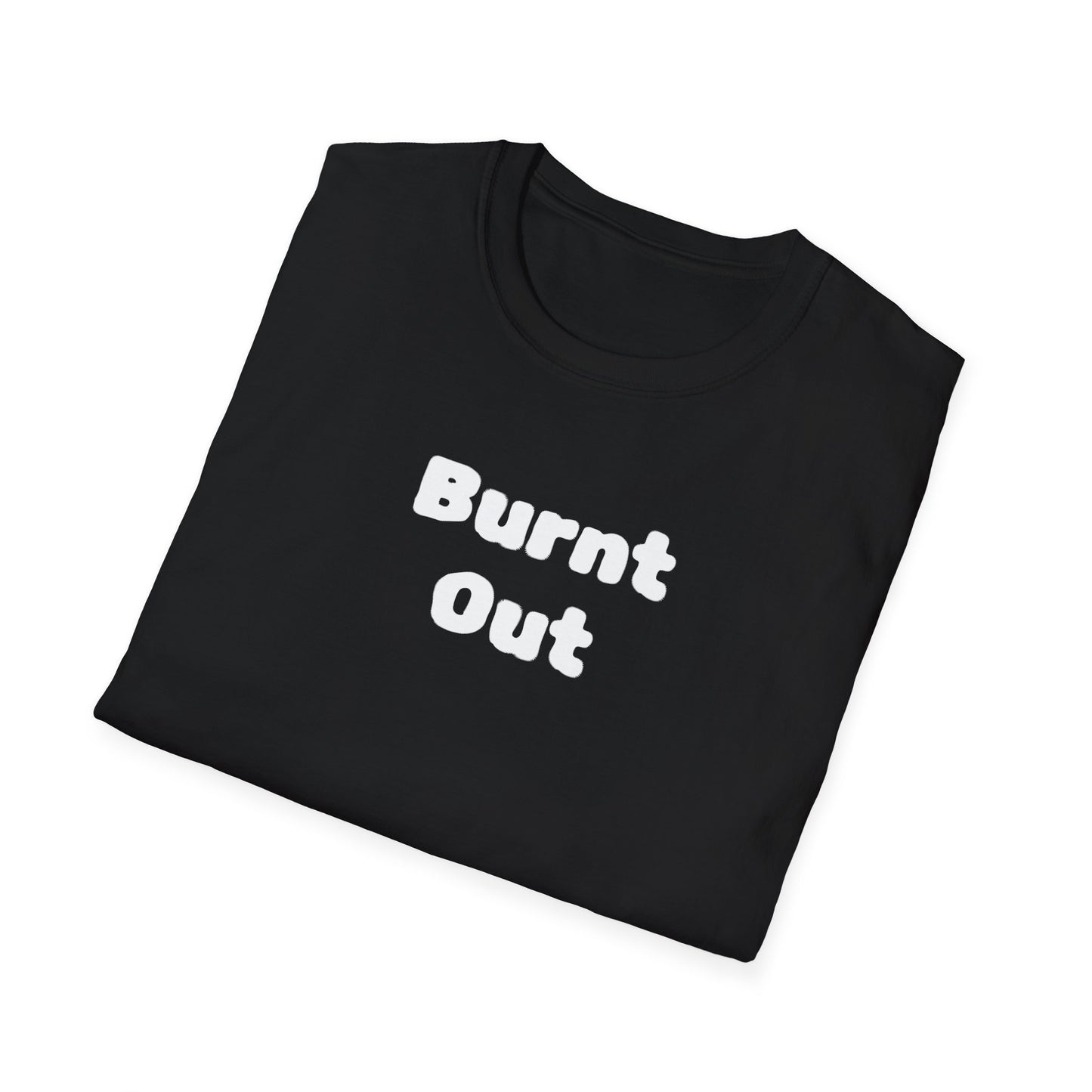Burnt Out Unisex Softstyle T-Shirt | Casual Graphic Tee for Stress Relief, Perfect Gift for Friends, Relaxation Shirt, Brain Detox [...]