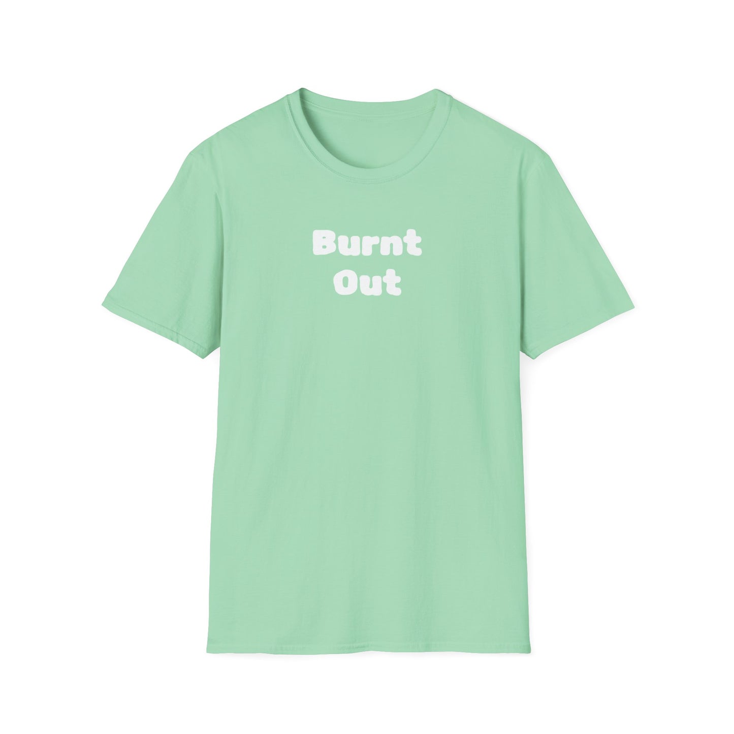 Burnt Out Unisex Softstyle T-Shirt | Casual Graphic Tee for Stress Relief, Perfect Gift for Friends, Relaxation Shirt, Brain Detox [...]