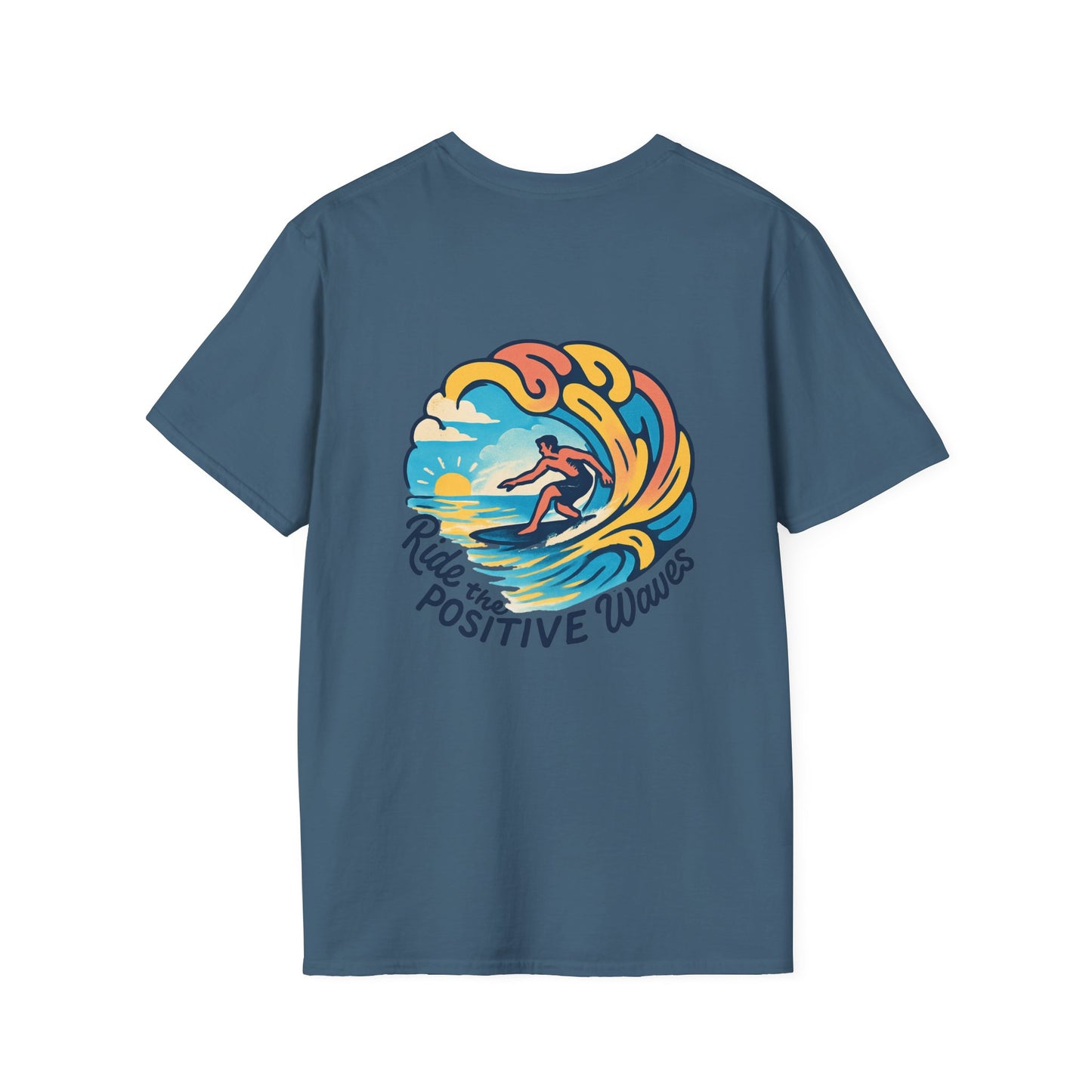 Surf the Positive Waves Unisex Softstyle T-Shirt