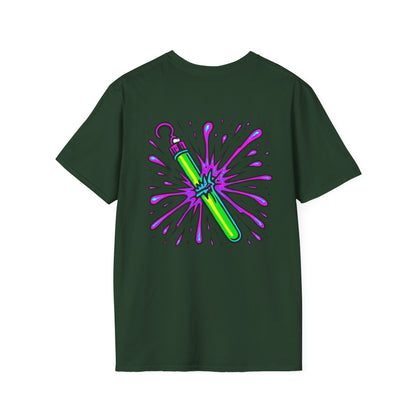 Vibrant Glowstick Graphic T-Shirt