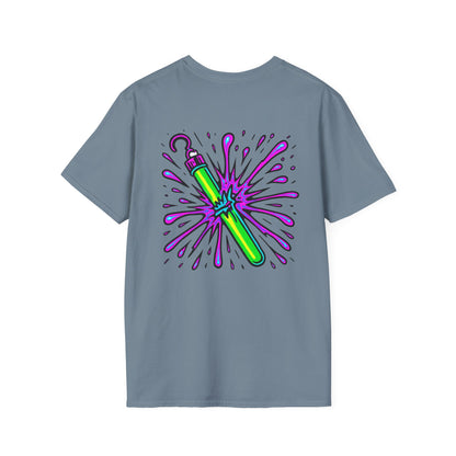 Vibrant Glowstick Graphic T-Shirt
