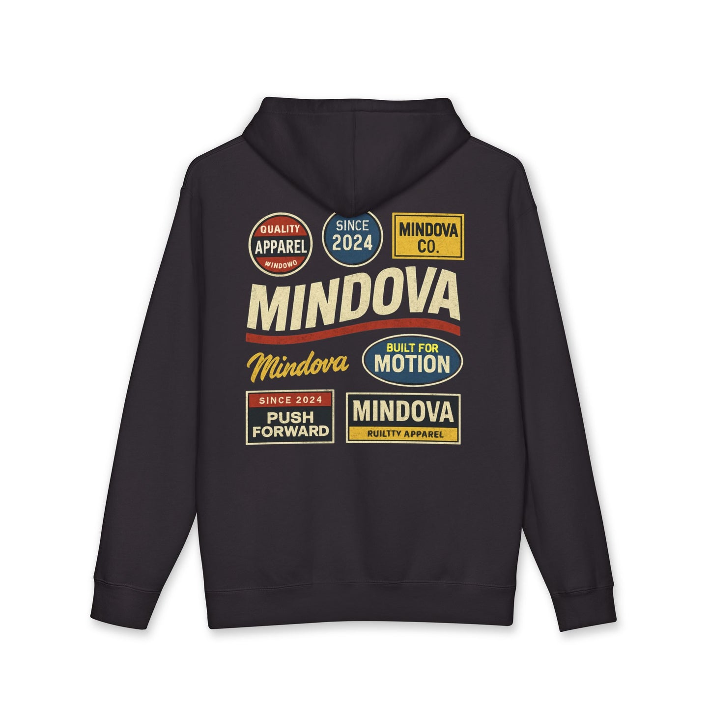 MINDOVA Sticker Collection Hoodie.