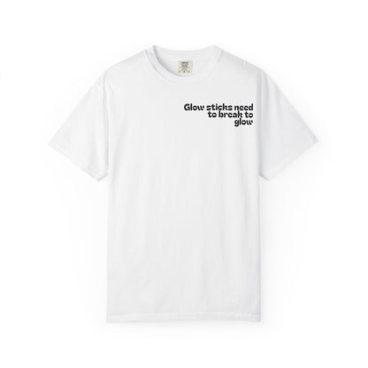 Glow Stick Humor T-shirt, Unisex Cotton Tee for Parties, Fun Gift, Festival Apparel, Glow Party T-shirt, Youth and Adults