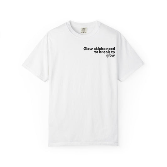 Glow Stick Humor T-shirt, Unisex Cotton Tee for Parties, Fun Gift, Festival Apparel, Glow Party T-shirt, Youth and Adults