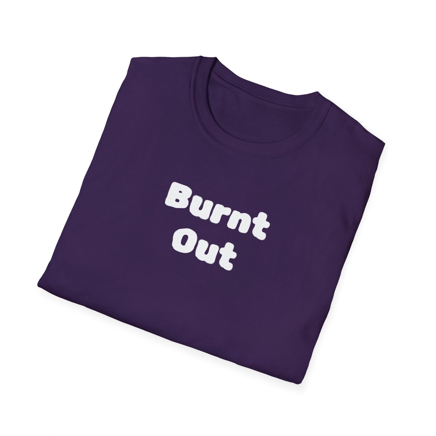 Burnt Out Unisex Softstyle T-Shirt | Casual Graphic Tee for Stress Relief, Perfect Gift for Friends, Relaxation Shirt, Brain Detox [...]