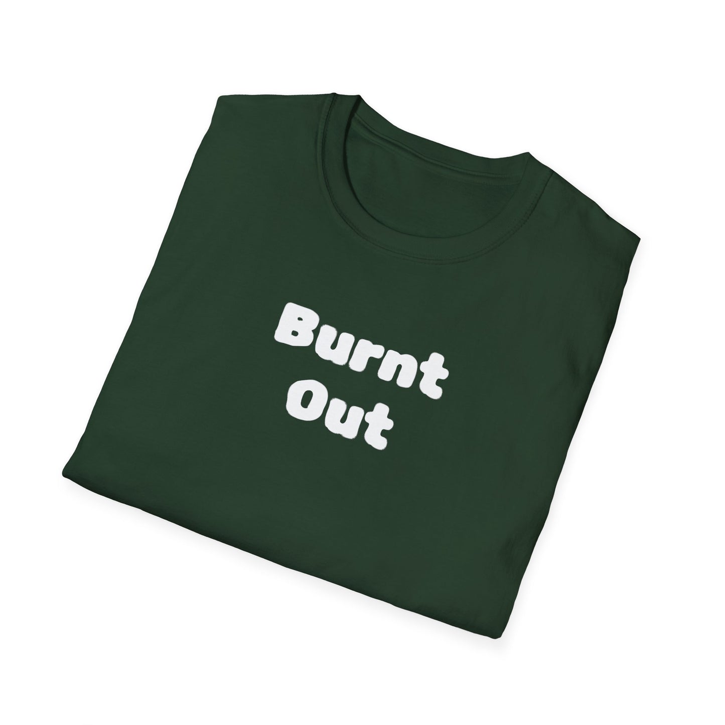 Burnt Out Unisex Softstyle T-Shirt | Casual Graphic Tee for Stress Relief, Perfect Gift for Friends, Relaxation Shirt, Brain Detox [...]