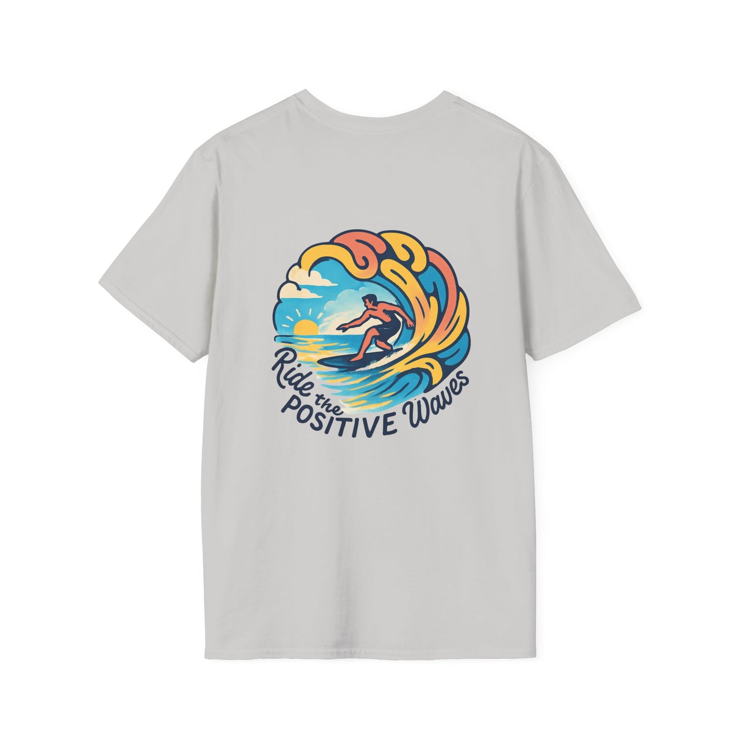Surf the Positive Waves Unisex Softstyle T-Shirt