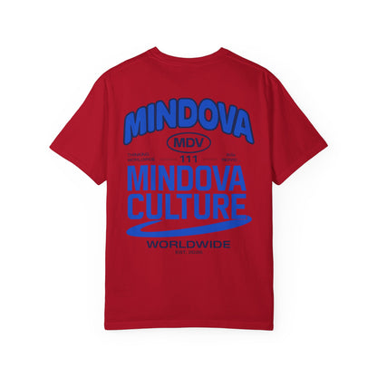 MINDOVA Worldwide Culture Tee – Royal Blue Back Print