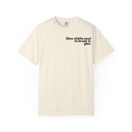 Glow Stick Humor T-shirt, Unisex Cotton Tee for Parties, Fun Gift, Festival Apparel, Glow Party T-shirt, Youth and Adults