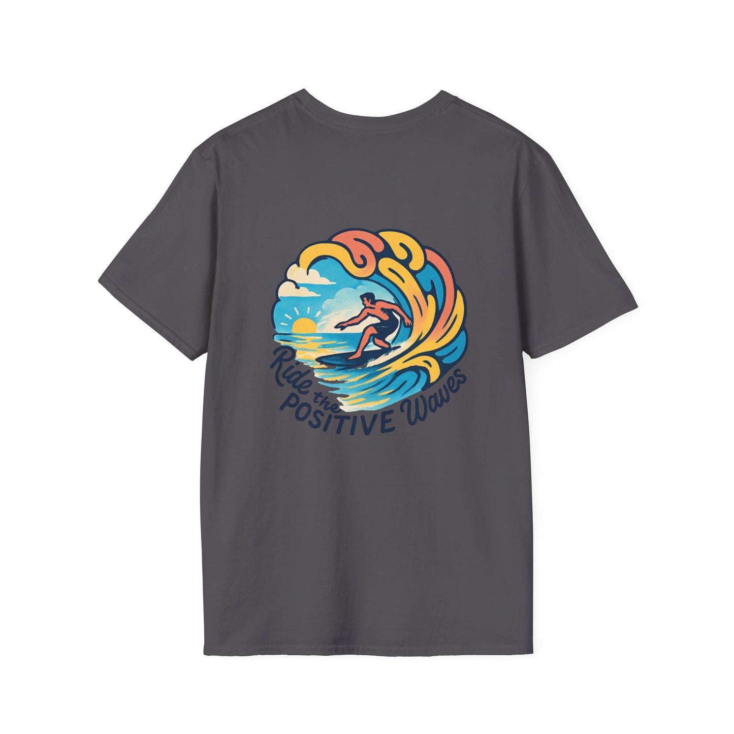 Surf the Positive Waves Unisex Softstyle T-Shirt