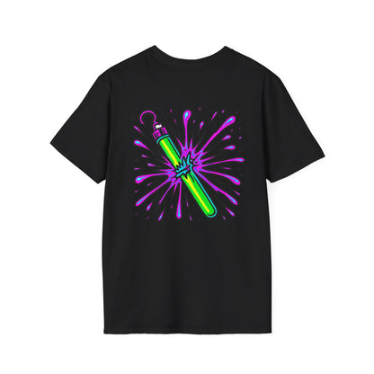 Vibrant Glowstick Graphic T-Shirt