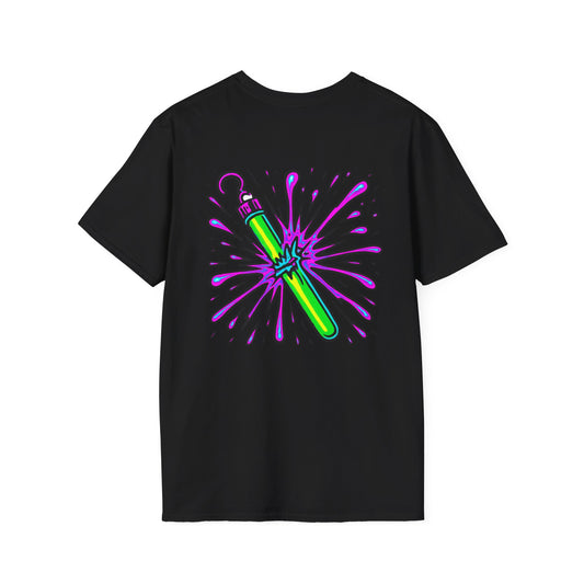 Vibrant Glowstick Graphic T-Shirt