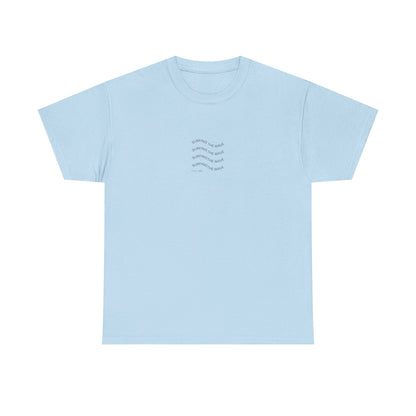 Minimal Wave Tee — Subtle Nautical Line Art T-Shirt