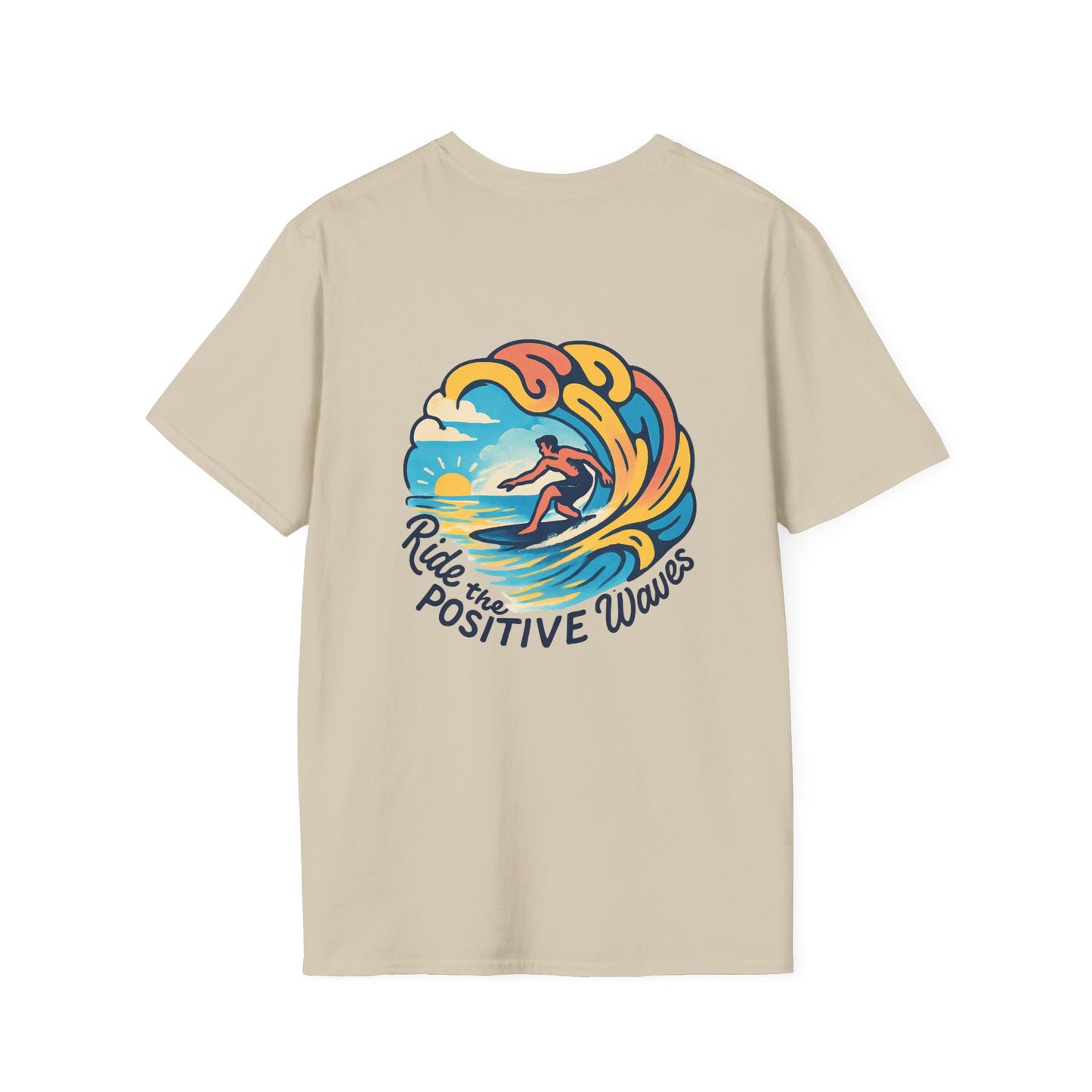Surf the Positive Waves Unisex Softstyle T-Shirt
