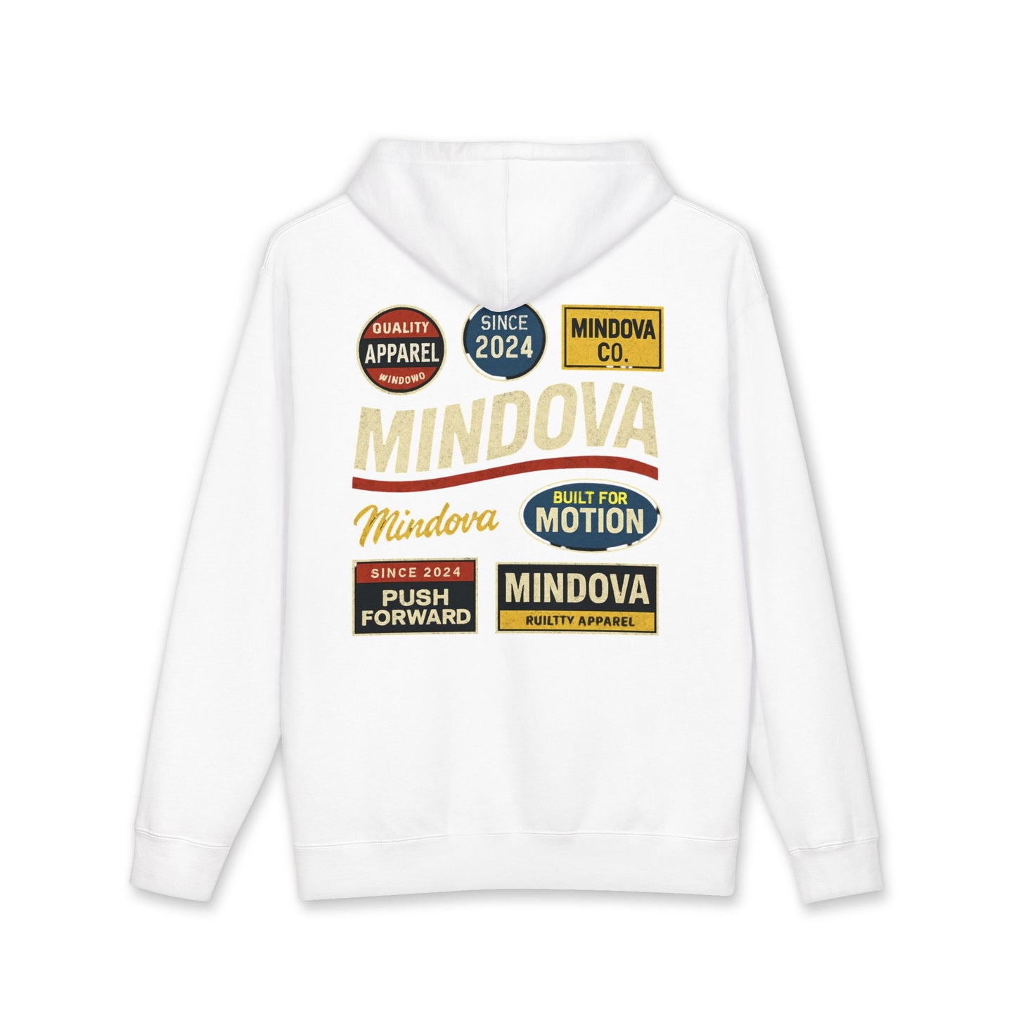 MINDOVA Sticker Collection Hoodie.
