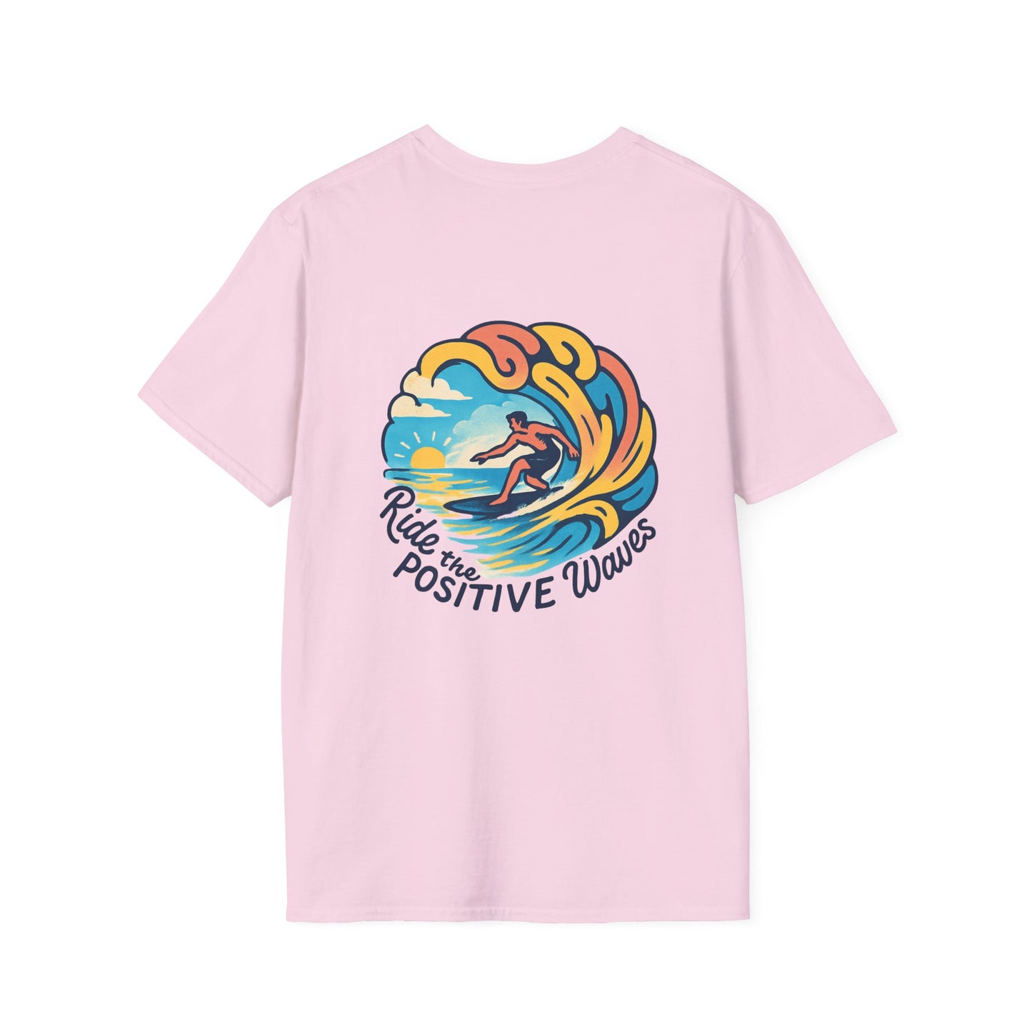 Surf the Positive Waves Unisex Softstyle T-Shirt