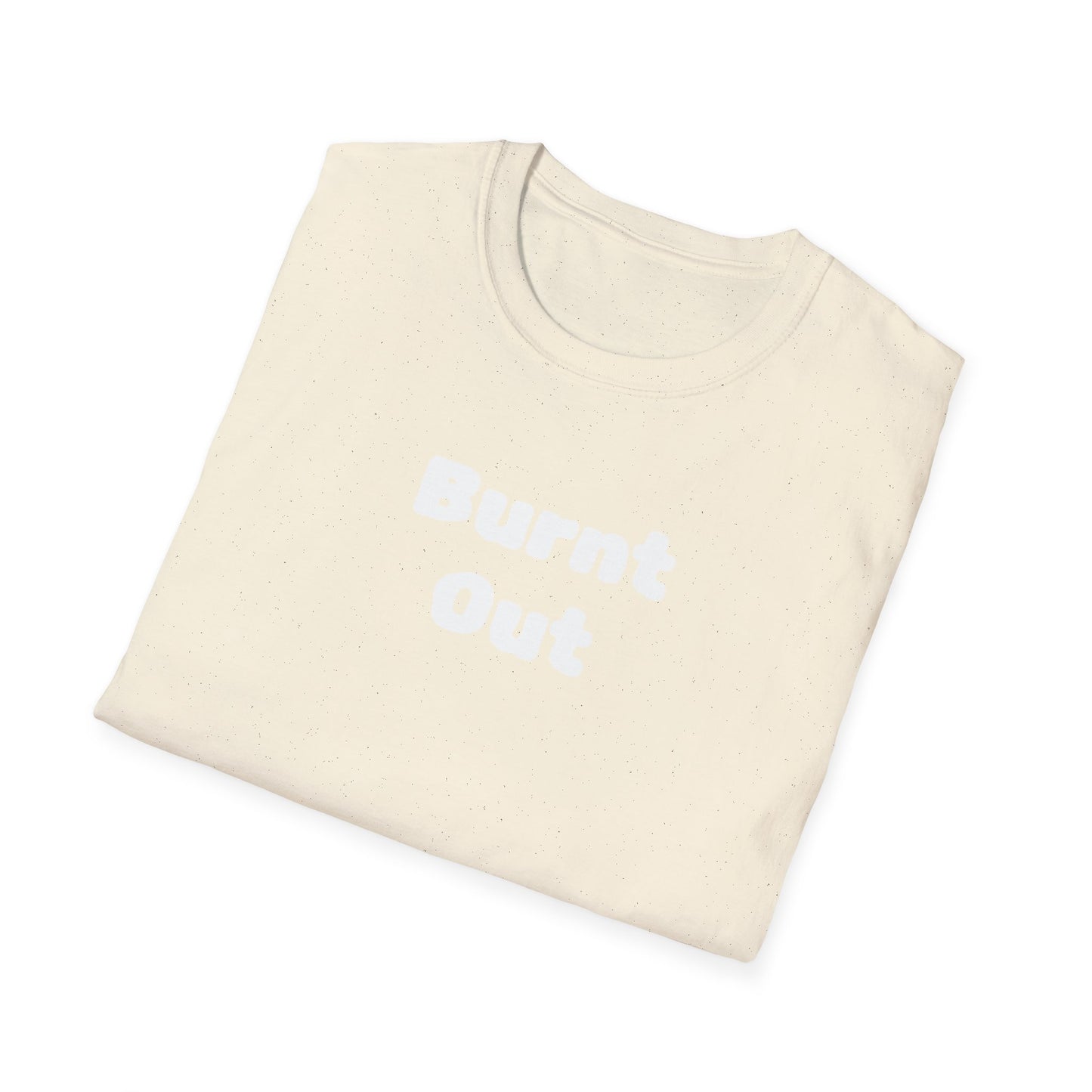 Burnt Out Unisex Softstyle T-Shirt | Casual Graphic Tee for Stress Relief, Perfect Gift for Friends, Relaxation Shirt, Brain Detox [...]