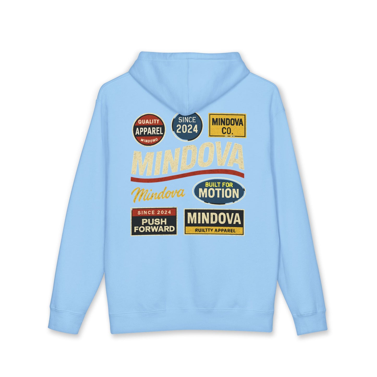 MINDOVA Sticker Collection Hoodie.