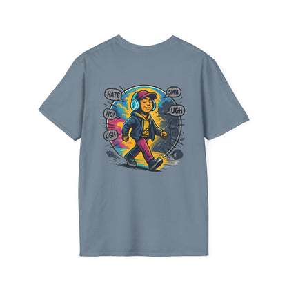 Cool Graphic T-Shirt - Care Less, Casual Wear, Street Style, Gift for Teens, Everyday Comfort, Music Lover Tee