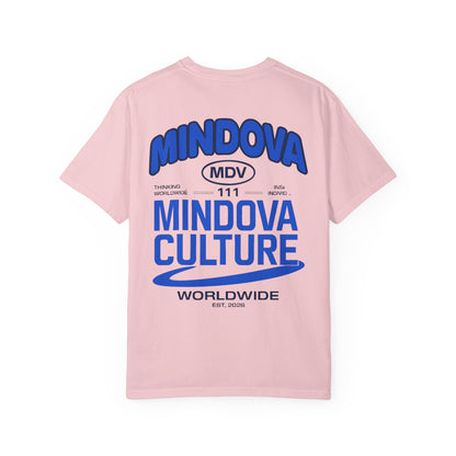 MINDOVA Worldwide Culture Tee – Royal Blue Back Print